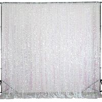 Efavormart 20FT Rainbow Payette Sequin Backdrop Photography Background Sequin Fabric Photo Booth Backdrop Studio Background - 1 PCS