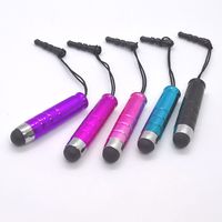 5pack Universal Mini Bullet Short Stylus Touch Pen for Apple Samsung Smart Cell Phone Tablet Android Device (Multi Color Bright)