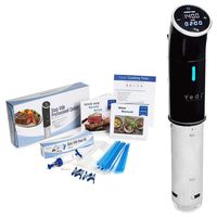 Yedi Total Package Sous Vide Cooker, Deluxe Accessory Kit, Recipes, 1000 Watts, Stainless Steel