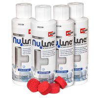 (4)-Pack, NuLine NL1 HVAC Condensate 8 Ounce Nu-Line Drain Cleaner Plus (4) 4185-03 Gel Tabs