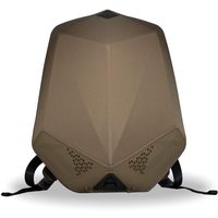 Clearon Electric bluetooth backpack speaker | Portable charger, EDR Speaker, Nylon EVA hard-shell waterproof material & Modern swag design (Tan)