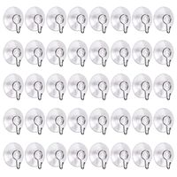 Universal PVC Suction Cup Hook - 40 Packs, Can Be Affixed to Any Smooth Surface, Practical Hanging Supplies.Office, Home, Kitchen Bathroom.