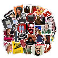 Horror The Shining Themed 50 Piece Character Sticker Decal Set for Kids Adults - Laptop Motorcycle Skateboard Decals
