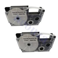 NEOUZA 2PK Compatible for Casio EZ-Label Tape 9mm x 8m 0.35" x 26' Label IT! (XR-9WE XR-9WE1 XR-9WE2S Black on White)
