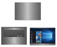 decalrus - Protective Decal for LG Gram 17Z990 (17.3" Screen) Laptop Titanium Texture Brushed Aluminum Skin case Cover wrap BAlgGram17_17Z990Titanium