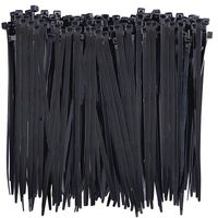150 PCS Nylon Cable Ties, Multi-Purpose Black Zip Ties Self-Locking Small Zip Ties Heavy Duty Zip Ties, Indoor and Outdoor UV Resistant, 8 Inch