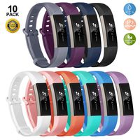 JOMOQ Replacement Bands Compatible for Fitbit Alta, Alta HR and Ace, Soft Customised Waterproof Adjustable Sport Rubber Smartwatch Strap Wristbands Small Large Women Men.