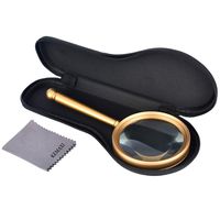 10X Handheld Magnifier with Metal Handle High Clarity Reading Magnifying Glass for Book Newspaper Maps fine Print,Soldering Repair，Science and Craft，Great for Seniors and Kids（Diameter:75mm/3.0"）