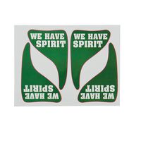 Hillcrusher 24 Pack School Team Colors Black Eye Tattoos Cheerleading Fan (Green)