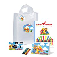 Winnie The Pooh I'm The Big Brother Gift Bag-Full of Goodies-Camera, Photo Album, Coloring Book and More, PKG126