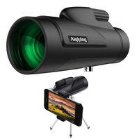 Monocular Telescope 12x50 HD Dual Focus Waterproof High Power Spotting Scopes for Adults with Cell Phone Photography Adapter for Bird Watching, Hunting, Camping,Travelling, Hiking