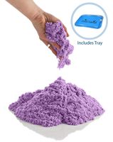 CoolSand Purple 5 Pound Refill Pack - Including: 5 Pounds Moldable Indoor Play Sand, Storage Bucket & Inflatable Sandbox
