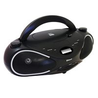 AXESS PBBT2702 Portable Bluetooth Boombox with CD, FM Stereo, USB/SD Inputs