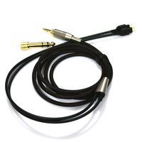 NewFantasia Replacement Audio Upgrade Cable Compatible with Sennheiser HD525 HD545 HD565 HD580 HD600 HD650 Headphones Black 1.3meters/4.2feet