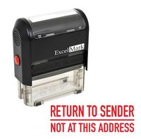 ExcelMark A2359 Self-Inking Rubber Stamp - Return to Sender Not at This Address