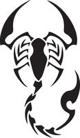 USCLIFESTYLE Animal Scorpion (Black) (Set of 2) Premium Waterproof Vinyl Decal Stickers for Laptop MacBook Phone Tablet Helmet Car Window Bumper Mug Tuber Cup Door Wall Decoration