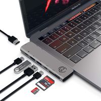 USB C Hub for MacBook Pro 2018 2017 2016 13" 15" and MacBook Air 2018, AZLink Thunderbolt 3 USB-C Dock Adapter with HDMI 4K, 2 USB 3.0, SD TF Card Reader, Type-C and PD Power Delivery Charging Port