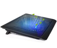 Laptop Cooling Pad for Ultra Slimp Notebook and Universal Laptop 14", 13" and Smaller by Alltravel, Metal mesh with Super Fan, with Quiet and Light Weight Feature