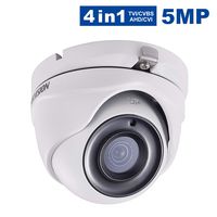 5MP 4-in-1 Turbo HD IR IP67 Rated Dome Analog Camera,Anpvees 5MP Colour Eyeball Dome CCTV Camera with 3.6 mm Fixed Lens, (up to 5MP HD-TVI & AHD/4MP CVI) DS-2CE56H0T-ITMF Made by Hikvision(White)