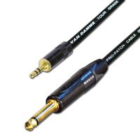 designacable 3.5mm Stereo Mini Jack to Mono 1/4" Jack Cord - Black - 3m