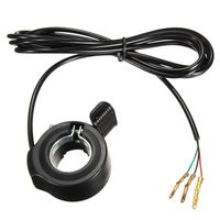 Funnytoday365 Universal 7/8'' Thumb Throttle Assembly For E-Bike Electric Bike Scooter 3 Wires