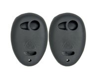 Keyless2Go New Silicone Cover Protective Cases for Remote Key Fobs with FCC L2C0007T - Black - (2 Pack)