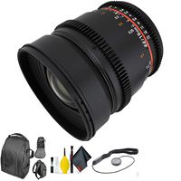 ROKINON 16MM T/2.2 CINE Lens CAN EF + Deluxe Lens Cleaning Kit