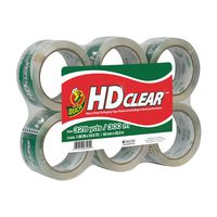 Duck HD Clear Heavy Duty Packing Tape Refill, 6 Rolls, 1.88 Inch x 54.6 Yard, (441962)
