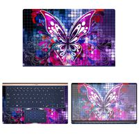 decalrus - Protective Decal Butterfly Skin Sticker for Asus ZenBook 13 UX333FA (13.3" Screen) case Cover wrap ASzenbk13_ux333-122