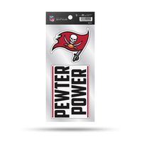 NFL Tampa Bay Buccaneers Double Up Die Cut 2-Piece Sticker Sheet