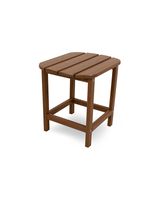 POLYWOOD SBT18TE South Beach 18" Outdoor Side Table, Teak