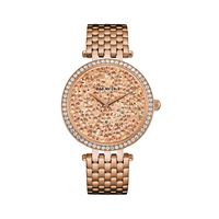 Caravelle Women's Quartz Watch with Stainless-Steel Strap, Rose Gold, 18 (Model: 44L236)