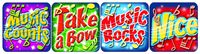 Eureka  Music Stickers - Theme