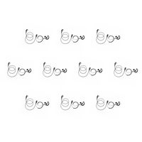 10 Pack BOMMEOW BGS15-H4 G Shape Earhanger G-Earpiece for 2 Pin Screw Hytera TC-446S BD502 BD552 RCA Relm