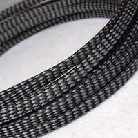 4MM Grey&Black Expandable Braided PP + PET Sleeving Cable x 1Meters (1 Meters)
