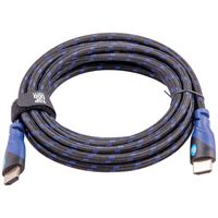 Top Dog Cables - TD-03BKBL - Gold Premium 12' High Speed HDMI Cable with Ethernet - Black/Blue - 3D HD PS3 4 XBOX One 360 DVD TV Blu Ray