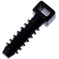 Panduit SGMPMS25-C0 Super-Grip Masonry Push Barb, Weather Resistant Nylon 6.6, 0.25-Inch Hole, Black (100-Pack)