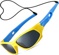 ATTCL Kids Hot TR90 Polarized Sunglasses For Boys Girls Child Age 3-10 1P5025 yellow-blue