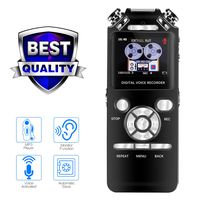 Digital Voice Recorder 16GB Audio Recorder Voice Activated Recorder Dictaphone with Mp3 Player for Lectures, Professional Noise Reduction Rechargeable Recording Device