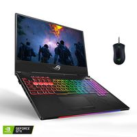 2019 ASUS ROG Strix Hero II 15.6" FHD Gaming Laptop w/RGB Gaming Mouse | Intel Six-Core i7-8750H | 32GB RAM | 512GB SSD + 1TB HDD | NVIDIA GeForce GTX 1060 6GB GDDR5 | Backlit Keyboard | Windows 10