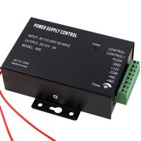 UHPPOTE 110-240VAC to 12VDC Power Supply Controller Built-in Buzzer for Access Control System & Intercom Camera