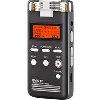 EVISTR Digital Voice Recorder 8GB L53-1536KPBS PCM Stereo Audio Recording Device Portable Dictaphone Microphone Gain Controllable Noise Reduction
