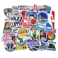 NBA Stickers 31 Pcs, Vinyl Waterproof Sport Fan Decals of National Basketball Association All Teem Logo for Laptop Water Bottle Hydroflasks Bicycle Motorcycle Car Bumper Room Wall Decoration