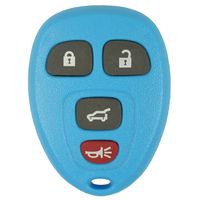 qualitykeylessplus Light Blue Remote Replacement 4 Button (Hatch) Keyless Entry FCC ID: OUC60270 Free KEYTAG