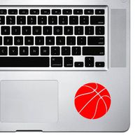 StickAny Palm Series Basketball Simple Sticker for MacBook Pro, Chromebook, and Laptops (Red)