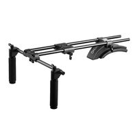 Movo SG500 Dual Grip Video Shoulder Support Rig with 15mm Rods for DSLR Cameras and Camcorders
