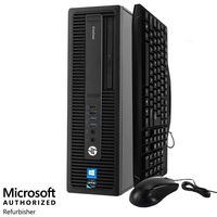 HP EliteDesk 800G1 Computer Desktop PC - Intel Quad Core i5 3.2GHz, 8GB RAM, 500GB HDD, Keyboard, Mouse, DVD, WiFi, Bluetooth, Windows 10 Professional (Renewed)