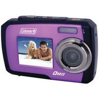 Coleman Duo 2V7WP-P 14 Megapixel Waterproof Digital Camera (Purple)