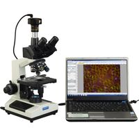 OMAX 40X-2000X Darkfield Trinocular Compound Biological LED Microscope with 1.3MP USB Camera