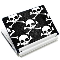 Meffort Inc 15 15.6 inch Laptop Skin Sticker Cover Art Decal Fits 13.3" 14" 15" 16" Notebook PC (Free 2 Wrist Pad) - Hazard Skull Design